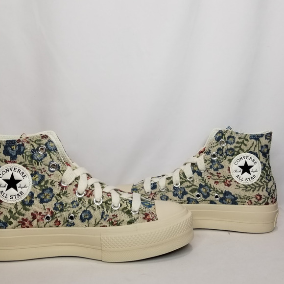 Converse Women's CTAS Lift Platform Tapestry Hi Tops Size 7.5 A11992C NWT - Picture 3 of 9